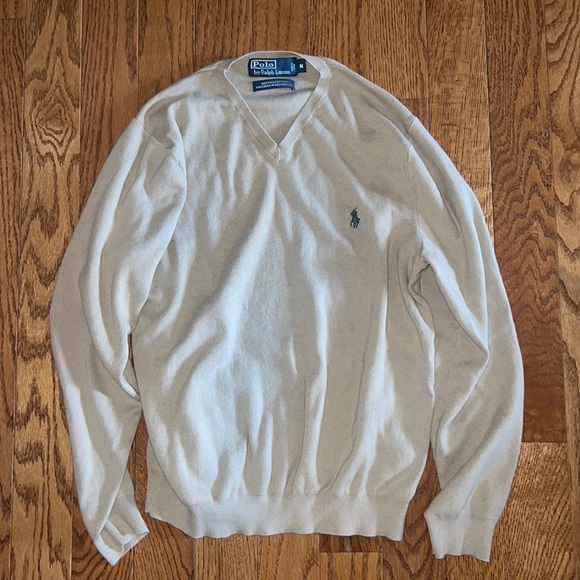 Polo Ralph Lauren Other - Polo by Ralph Lauren size medium tan v neck sweater